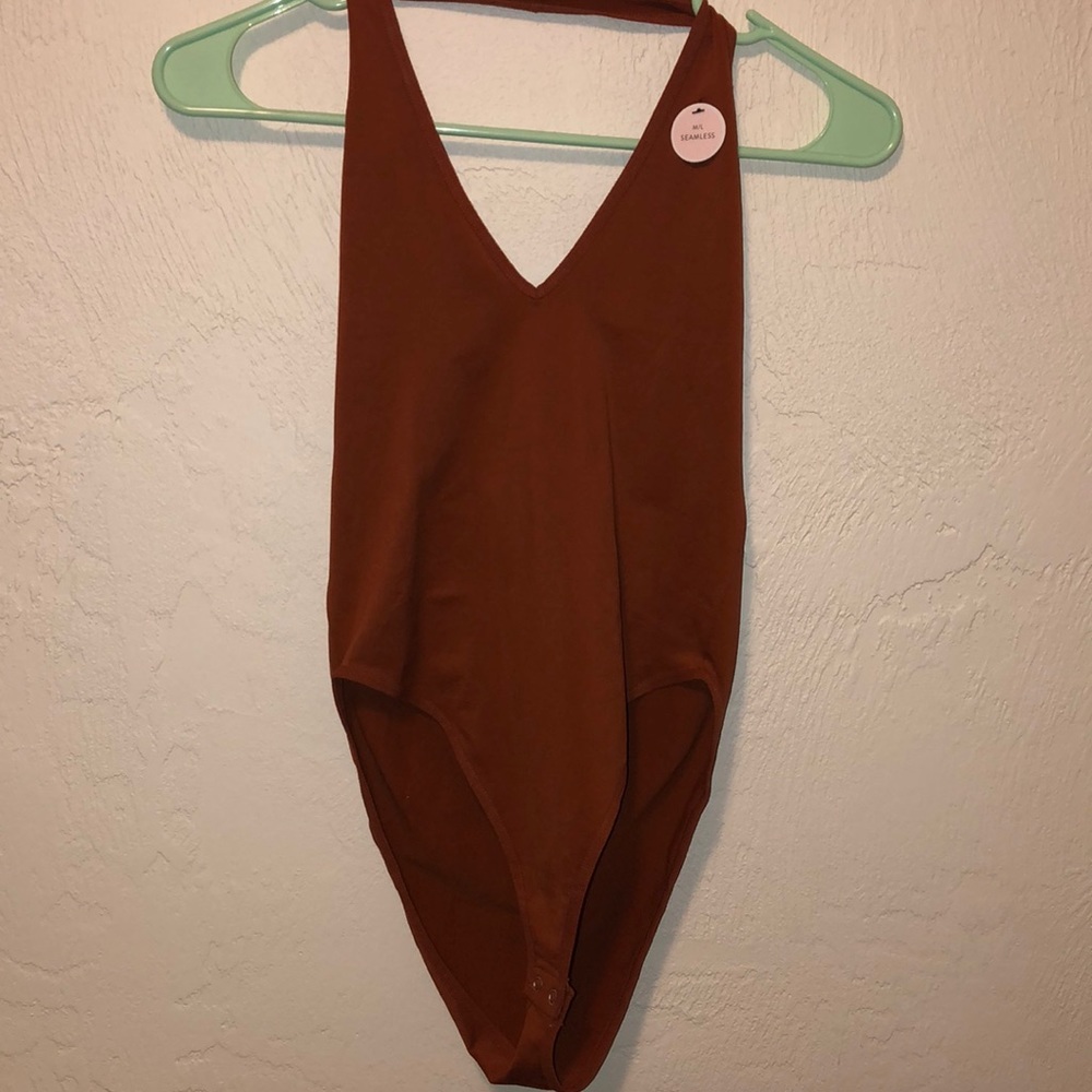 Rust orange bodysuit